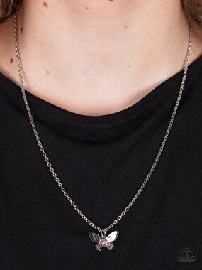 Paparazzi Jewelry Accessories - Flutter Love - Pink Necklace - Vintage